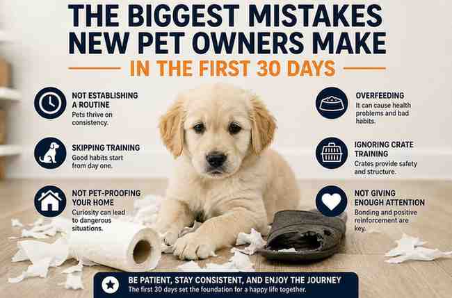 The Biggest Mistakes New Pet Owners Make in the First 30 Days