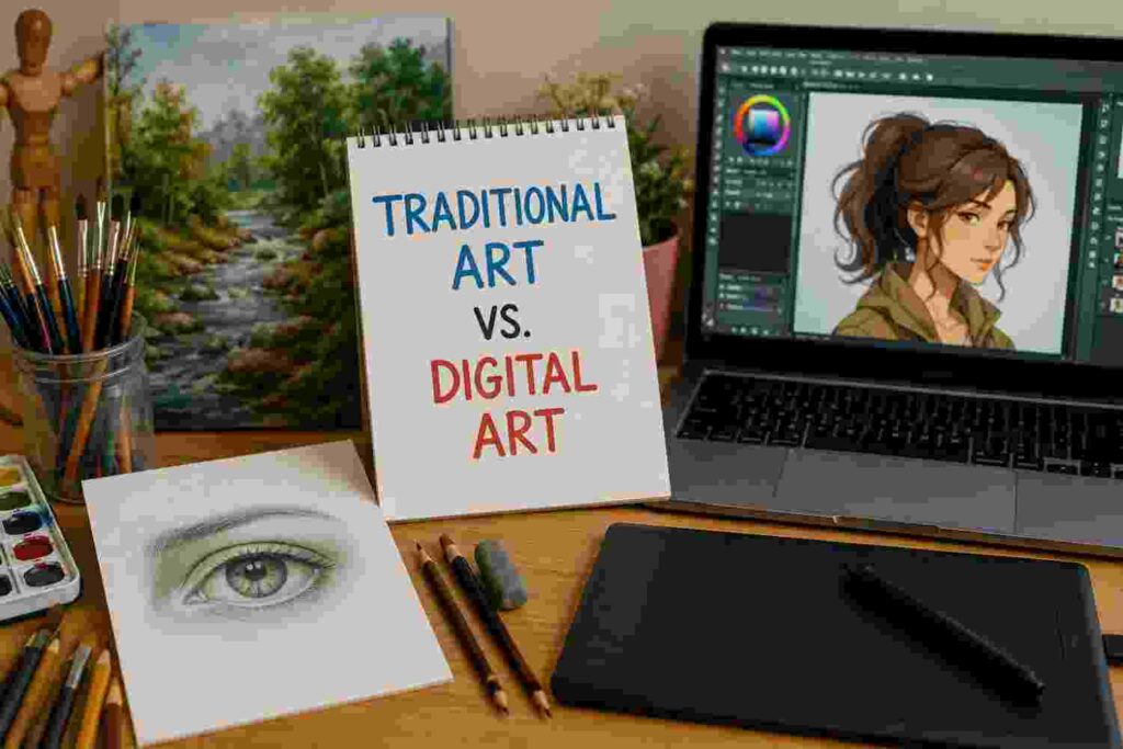Traditional Art vs. Digital Art
